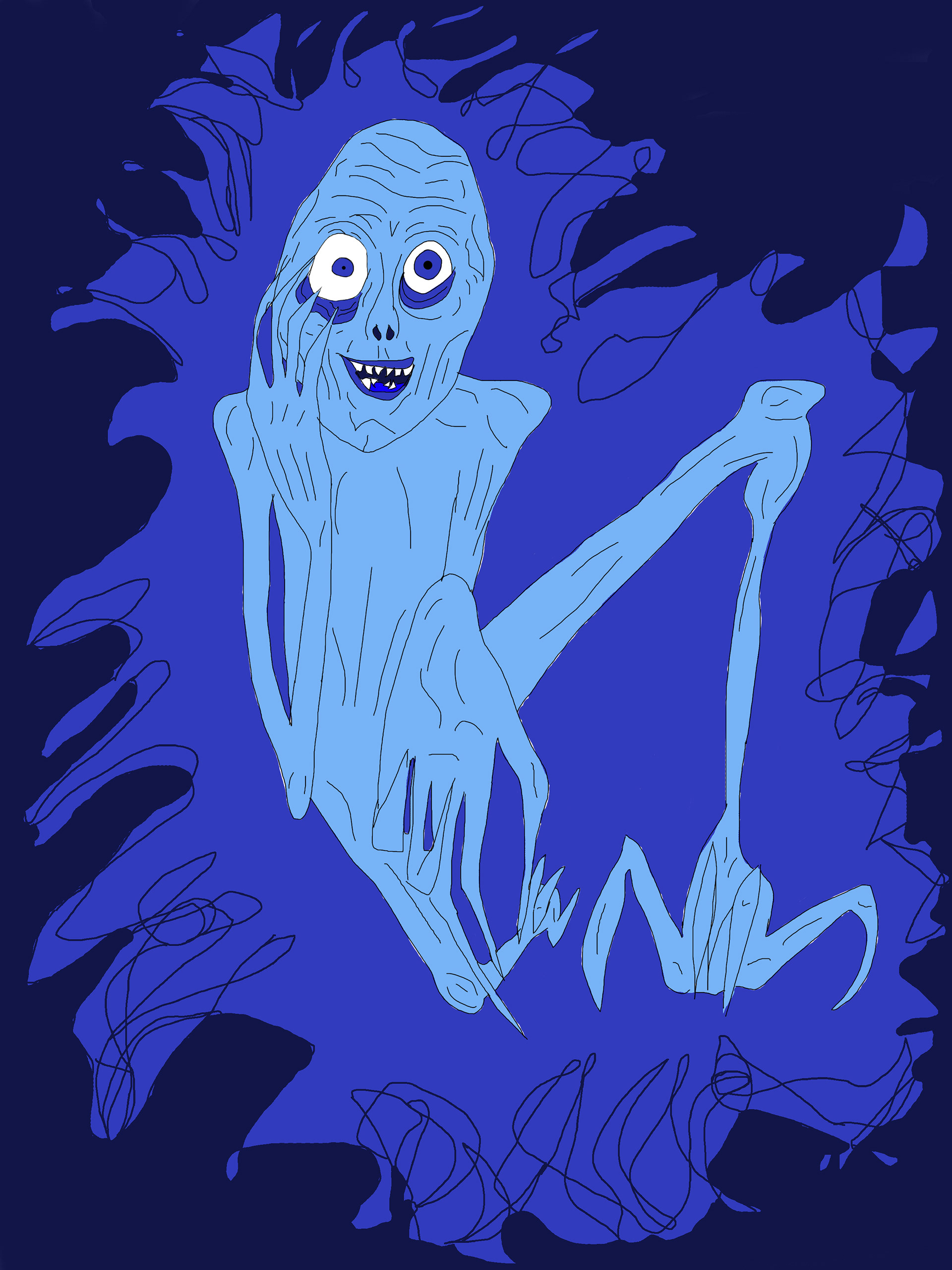 Monster of Mental Health Blue