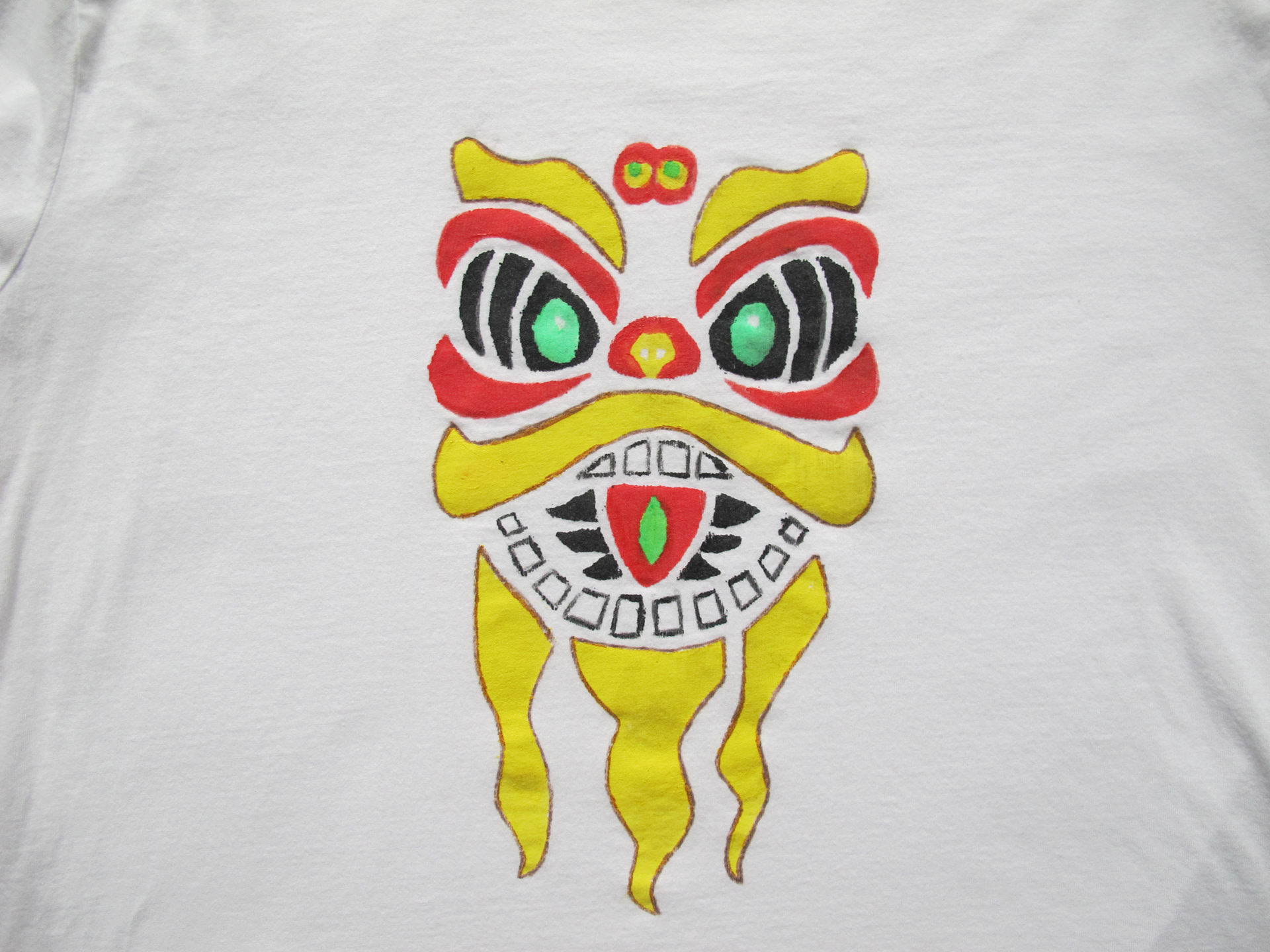 Chinese Lion Head Print