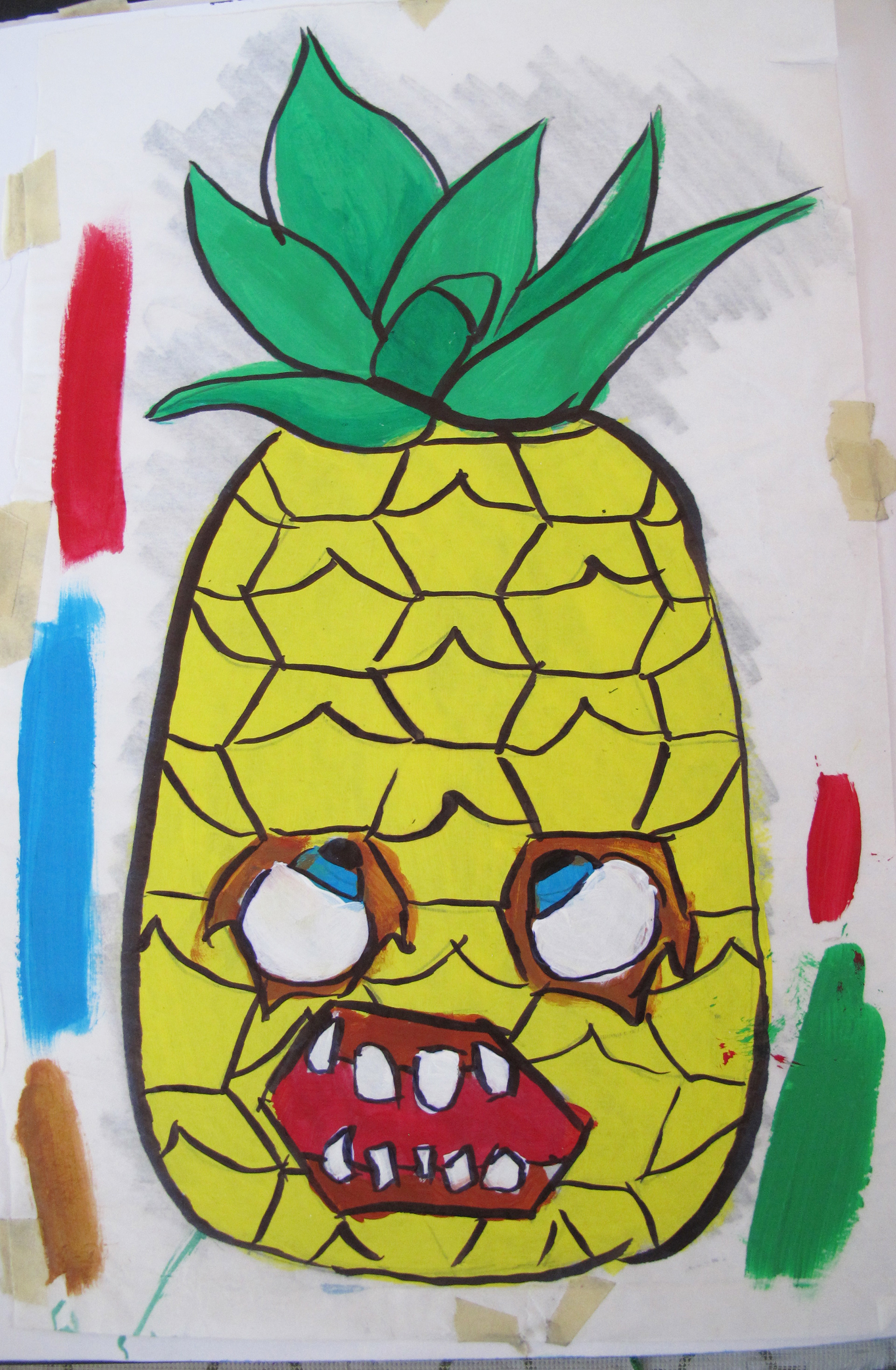 Zombie Pineapple Sketch