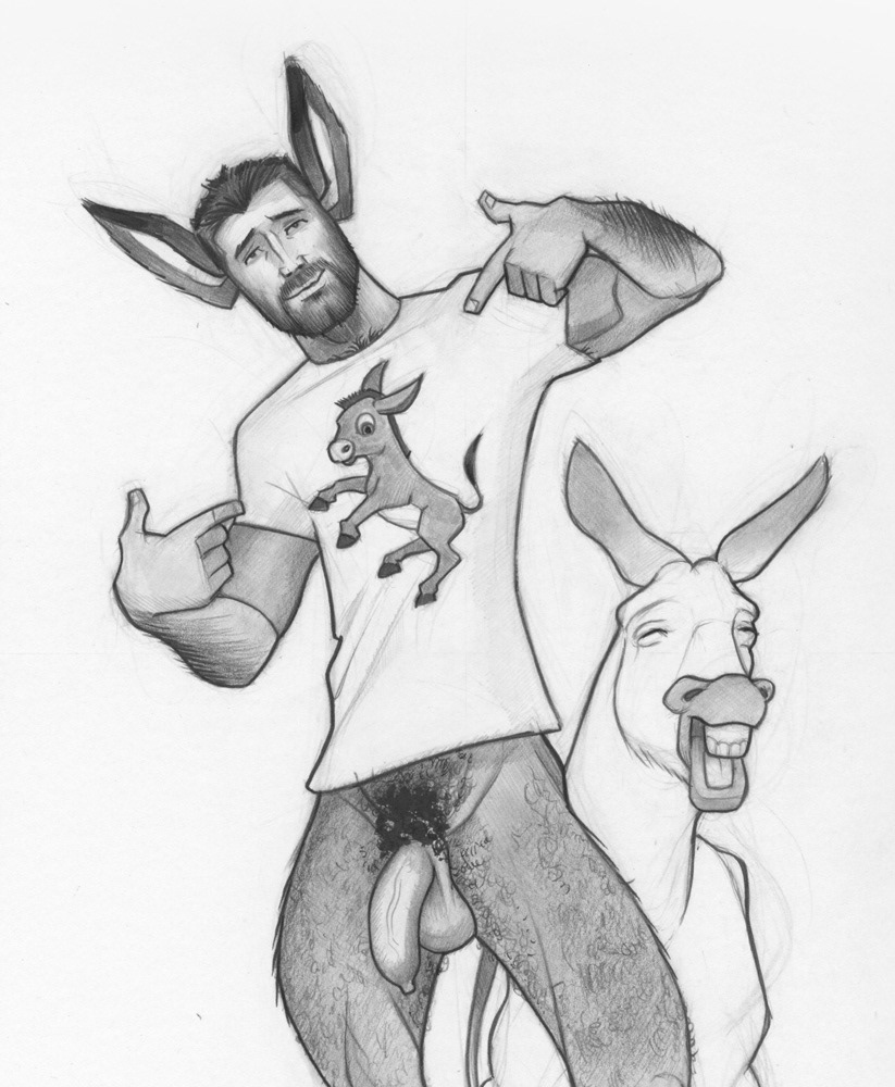 "Donkey Swag", 2016, 8"x9", $200