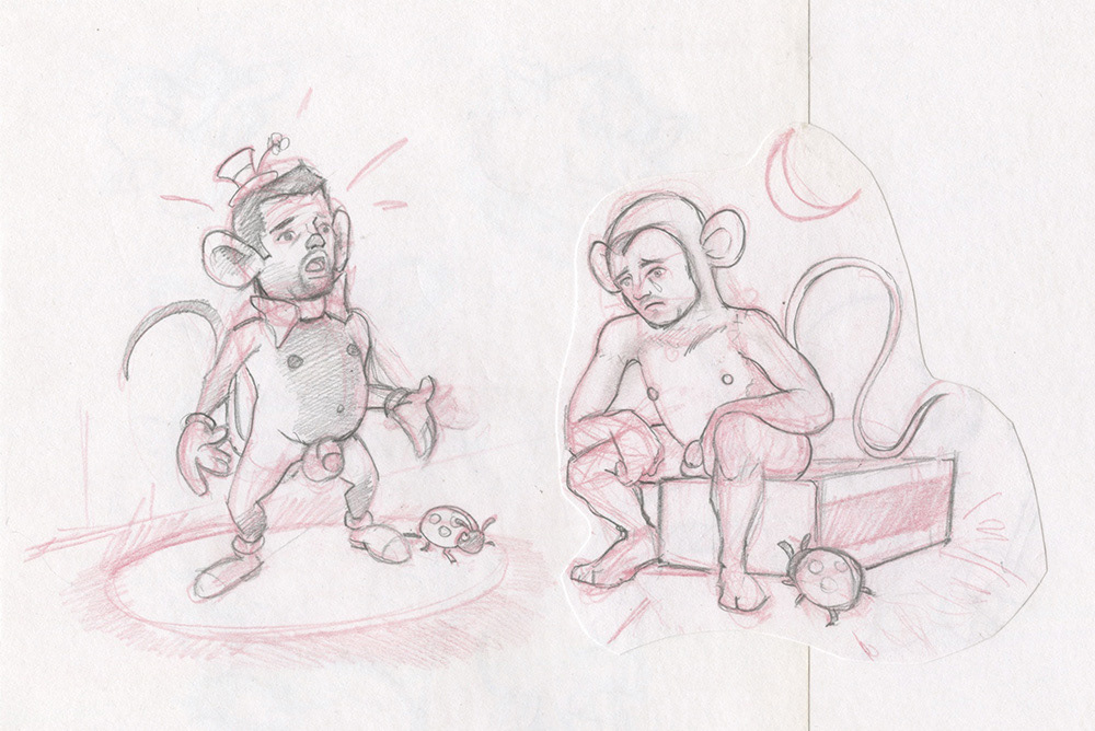 "Circus Mousebois", 2000, 9"x6", $50