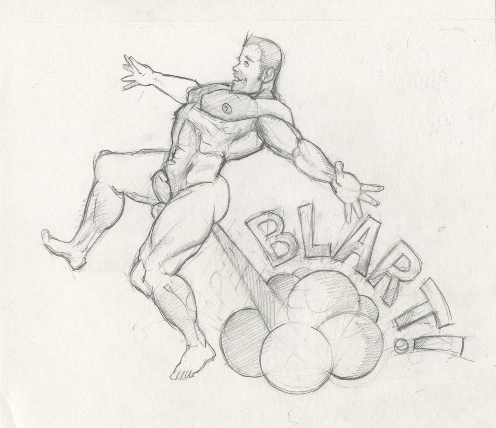 "Blart!", 1995, 9"x8", $20