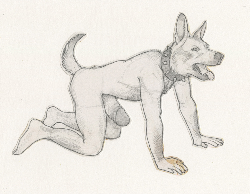"Dogslave", 1993, 9"x7", $20