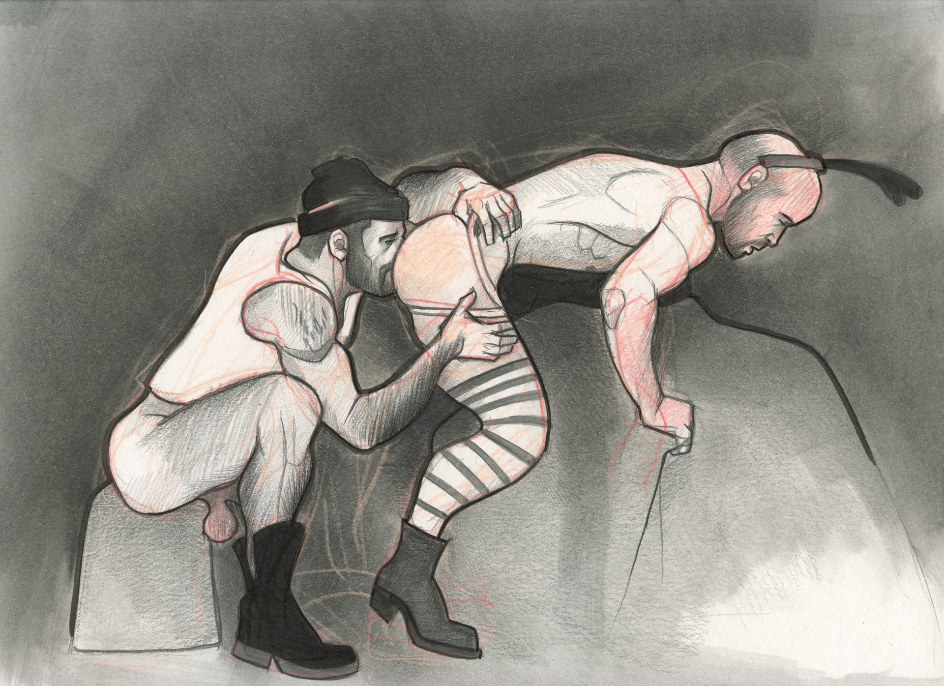 "Xmas Party", 2015, 12"x9", $100