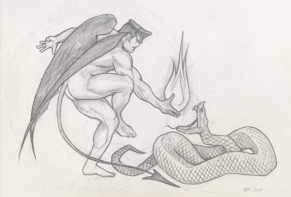 "Prometheus", 1993, 11"x8", $75