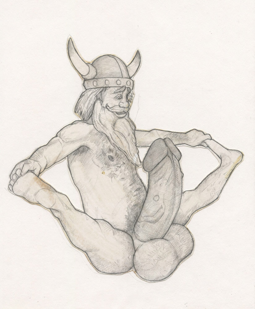 "Viking Splits", 1993, 8"x9", $20