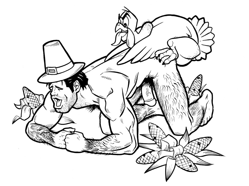 Gobblin', 1997, 8.5"x11", $250