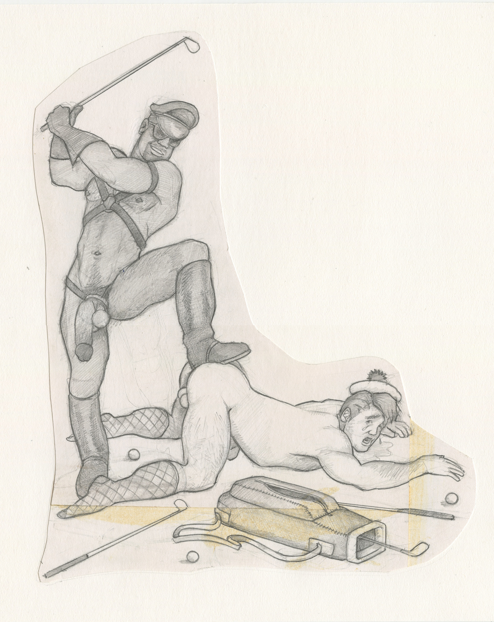 "Fore!", 1993, 10.5"x11", $20