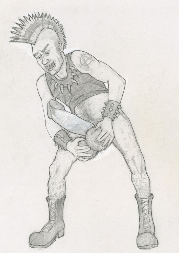 "Big Bullocks", 1993, 7.5"x10.5", $20