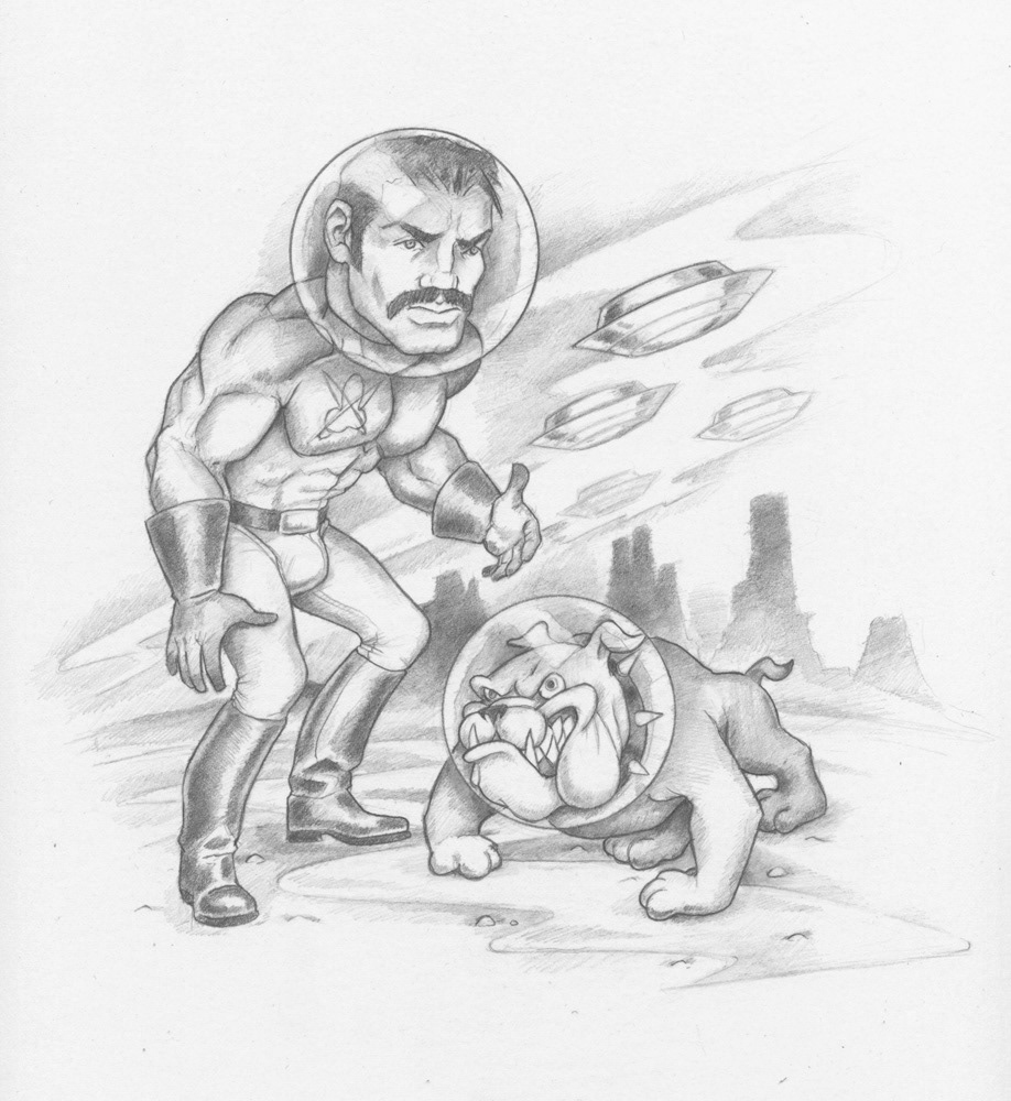 "Space Force", 2001, 8.5"x11", $100