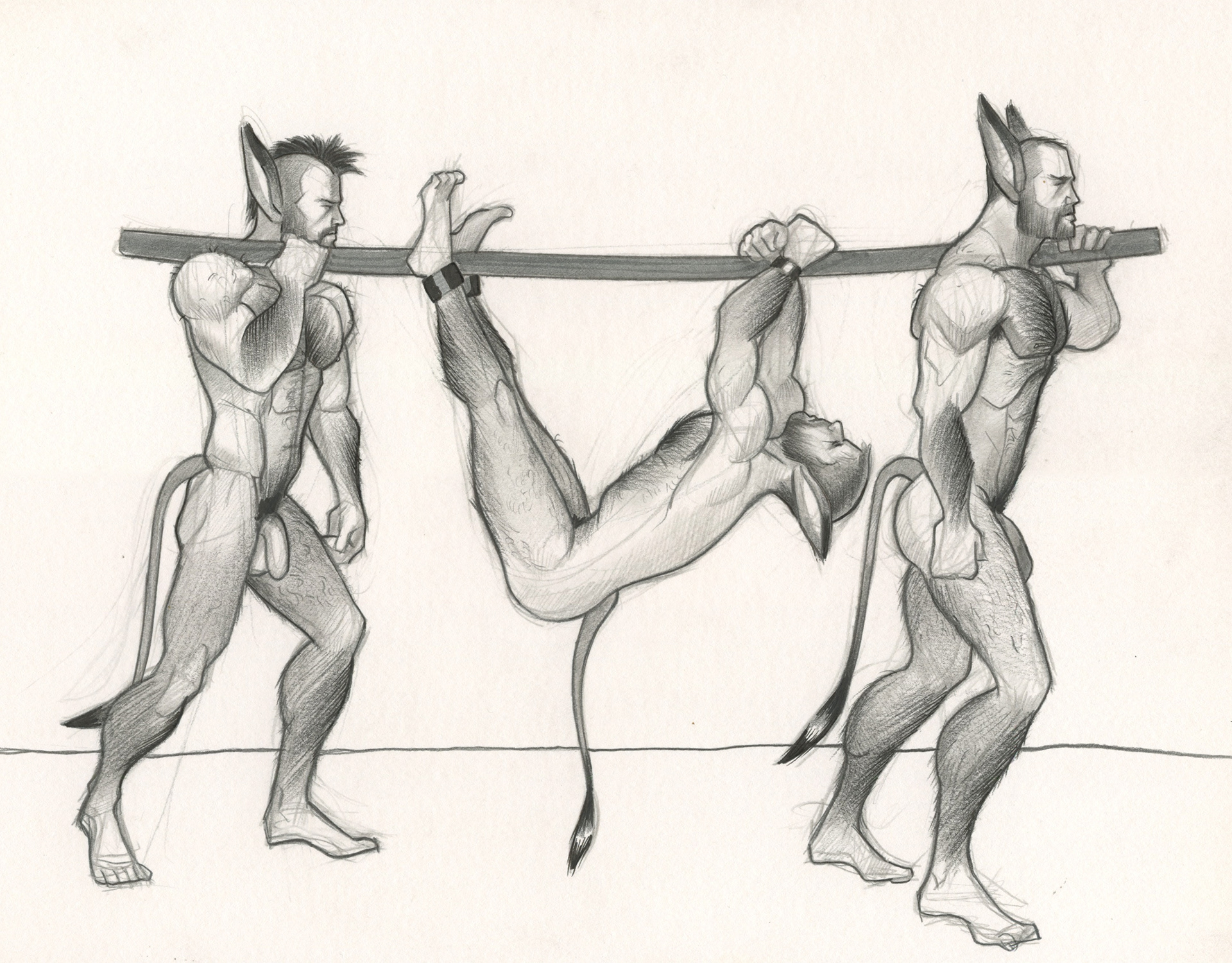 "Captured Donk", 2015, 12"x9", $100