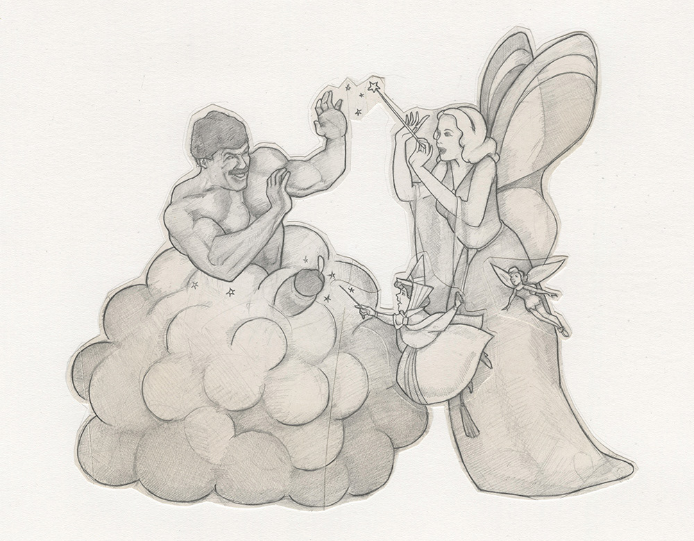 "The Blue Fairy", 1994, 13"x11", $75