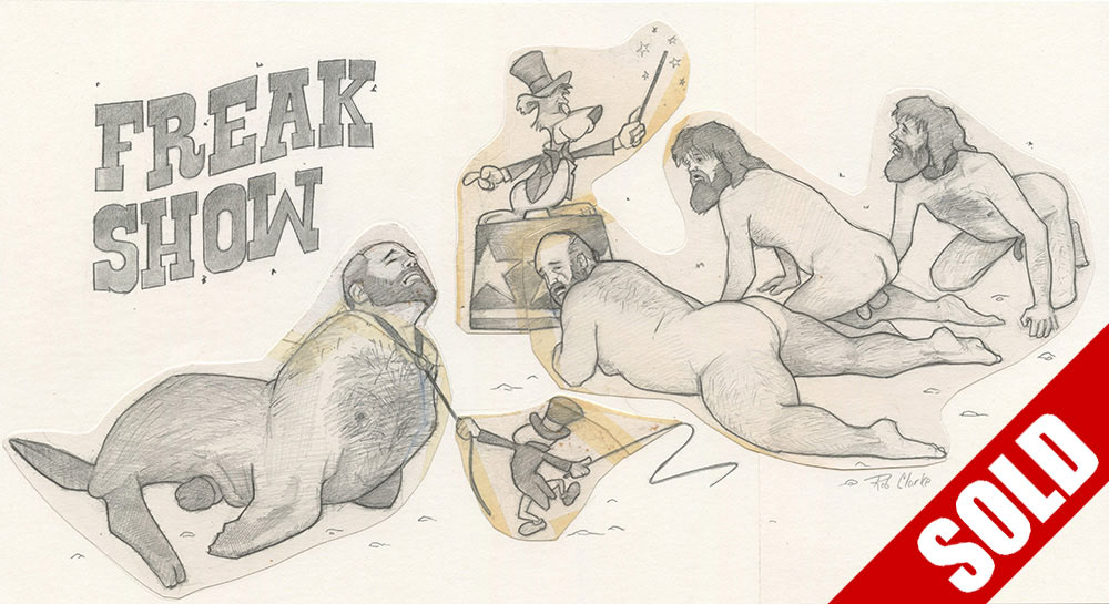 "Freak Show", 1993, 16"x9", $50
