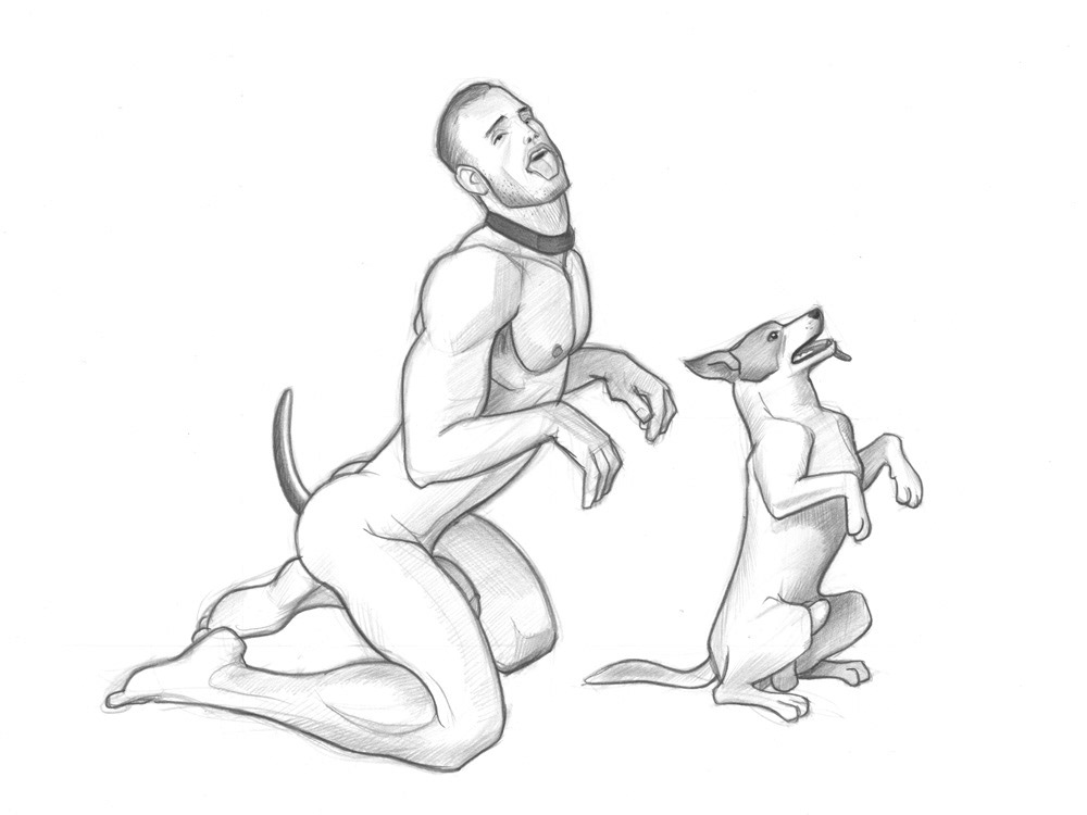 ”Rimshot & Russell”, 2013, 12"x9", $150