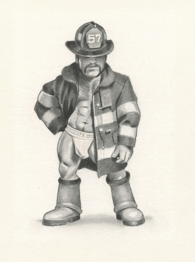 "Fireman"", 2003, 6"x8", $150