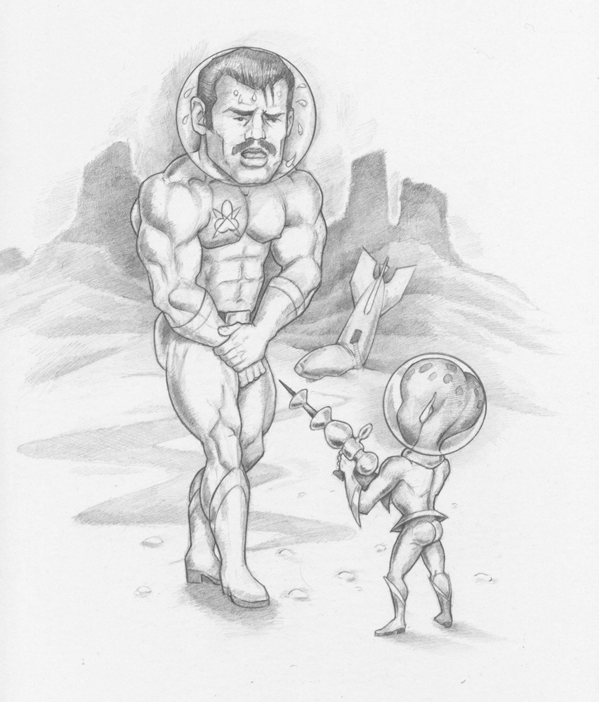 "Stick 'em up!", 2001, 8.5"x11", $75