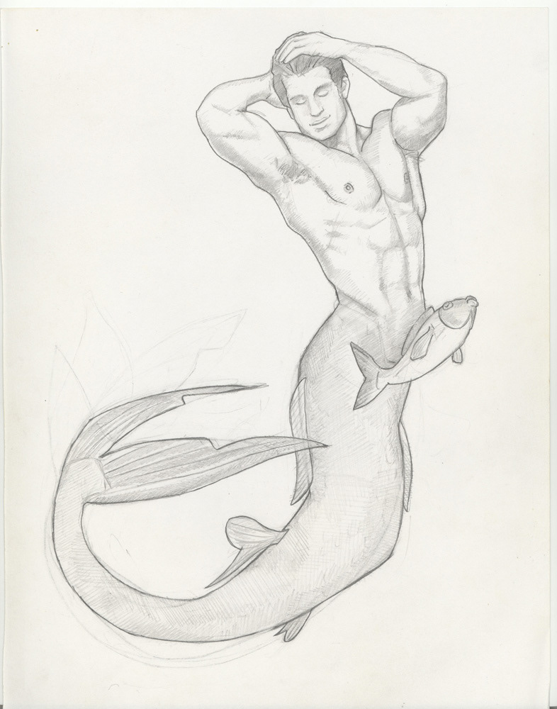 "International Male Merman 1", 1995, 8"x10", $40