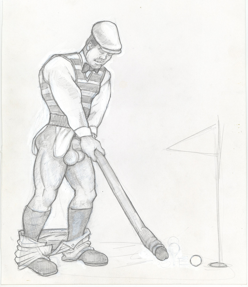 "Putt Modernism 1", 1993, 8"x10", $20