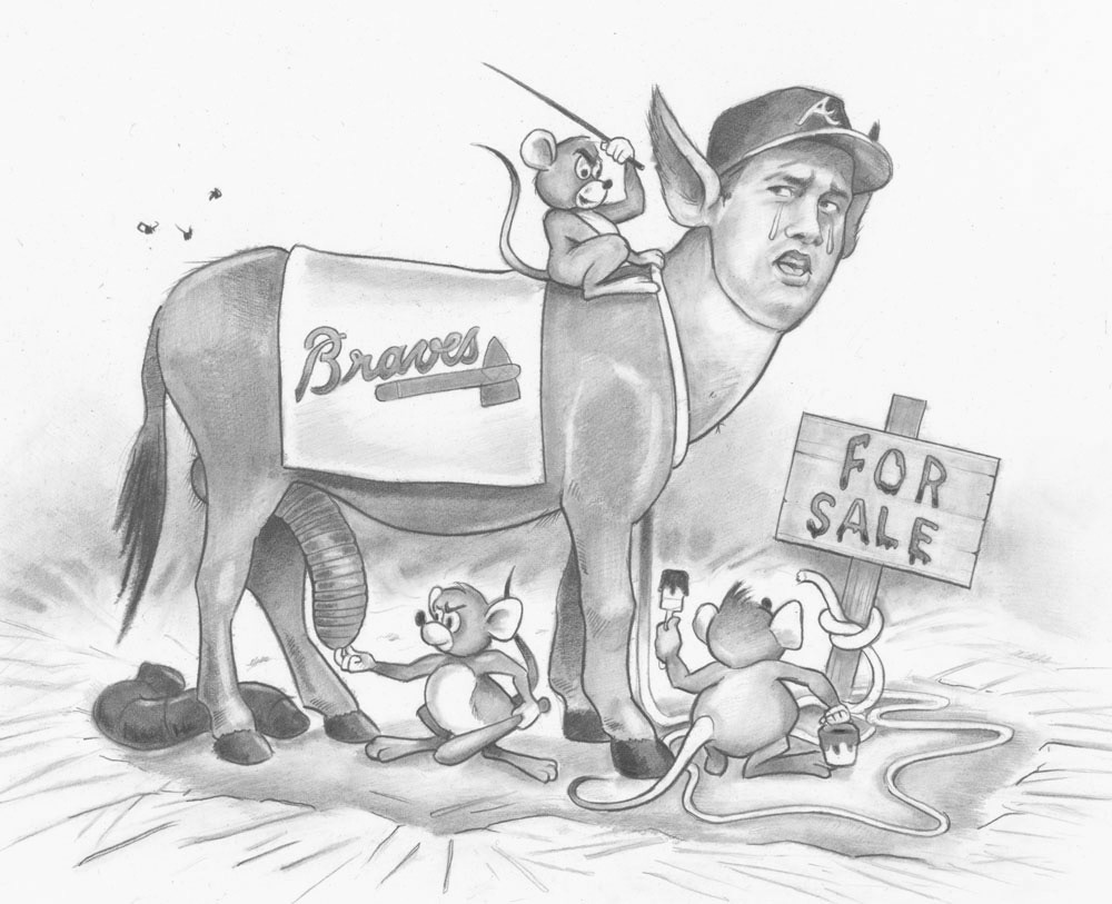 Rented Mule, 2004, 11"x8.5", $150