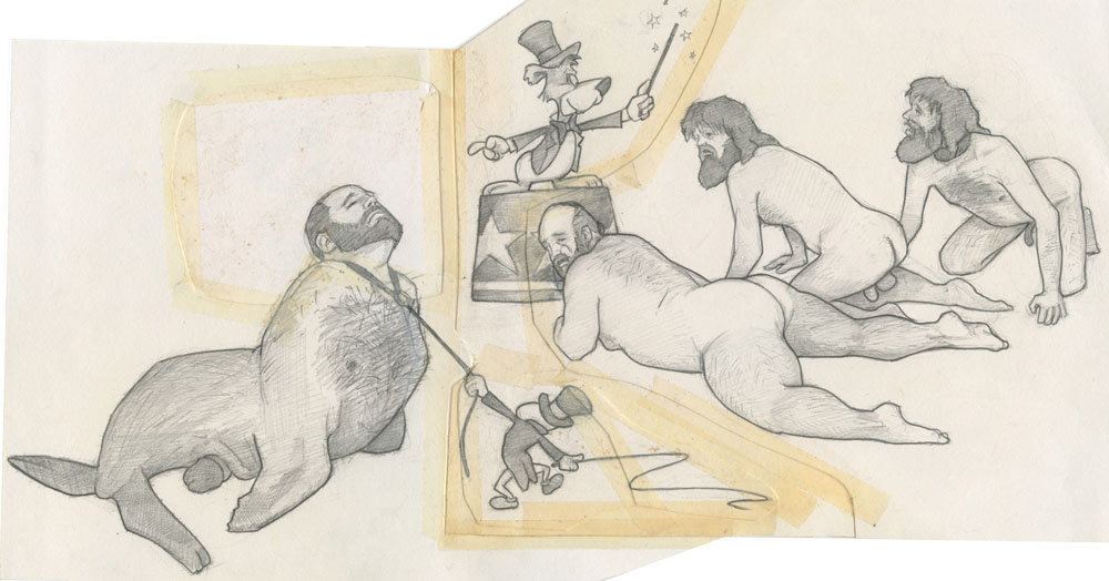 "The Ringmaster", 1993, 16"x9", $50