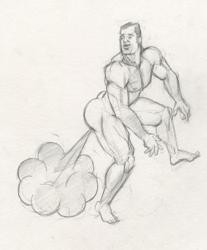 "Big Fart", 1995, 7"x9", $20