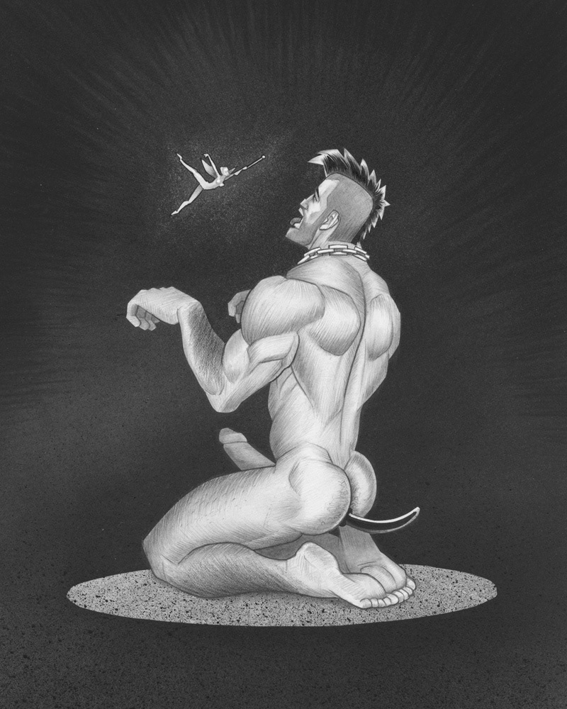 Scoot and the Blue Fairy, 2011, 8"x10", $300