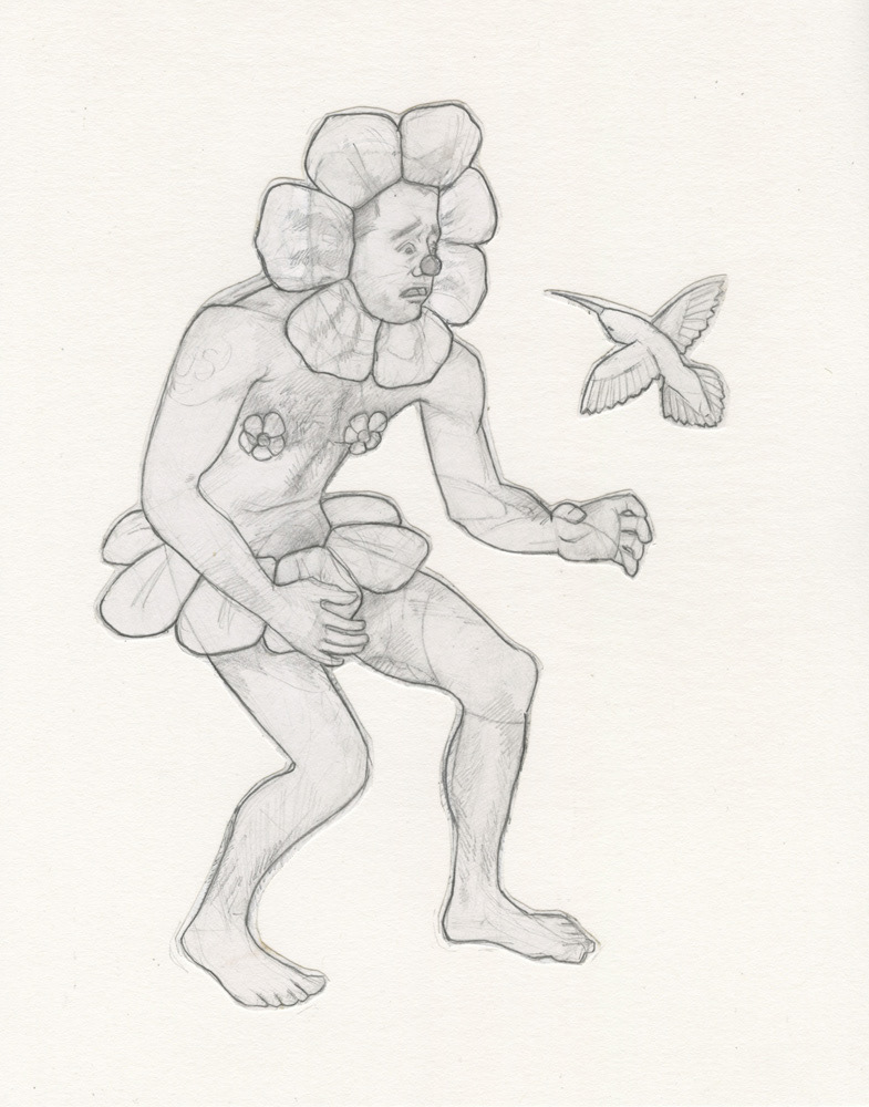 "Flower Power", 1993, 8.5"x10", $20