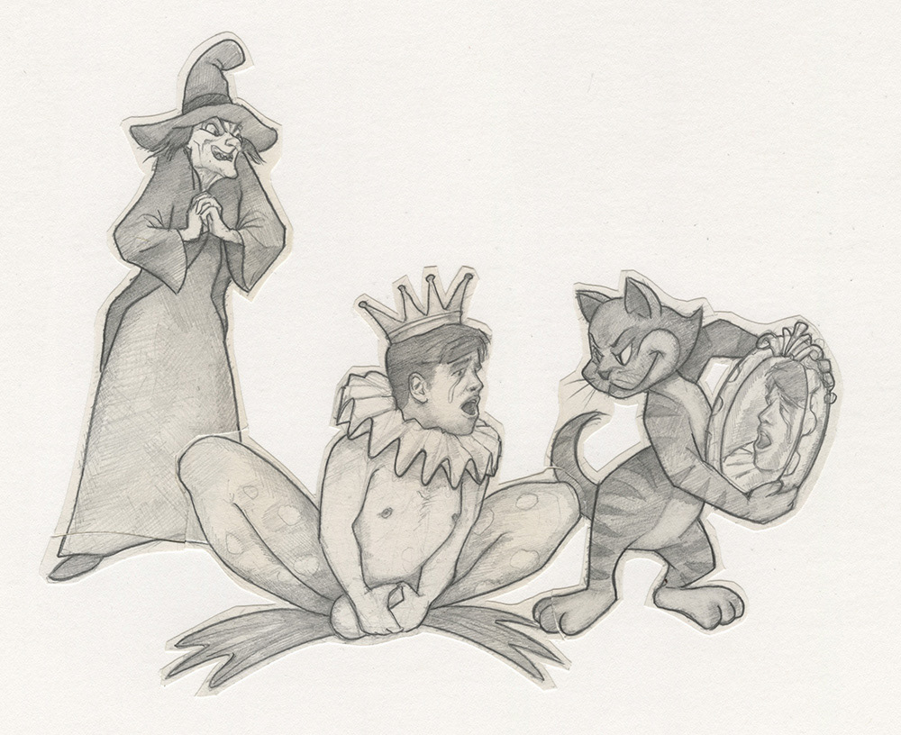 "The Frog Prince Revealed", 1993, 11"x9", $50