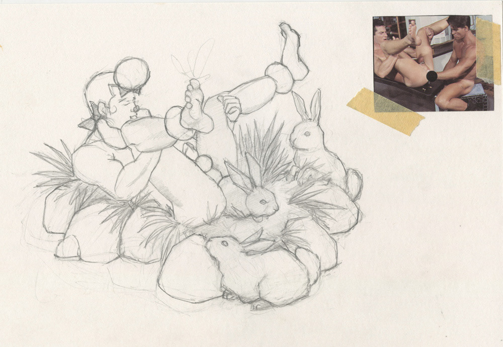 "Printemps", sketch, 1995, 11"x7", $20