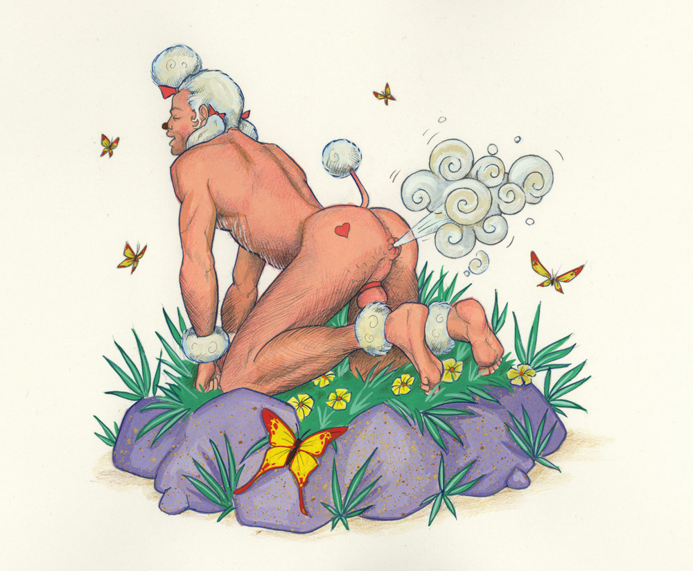 "Pets de chien", 1997, 10"x8", $150