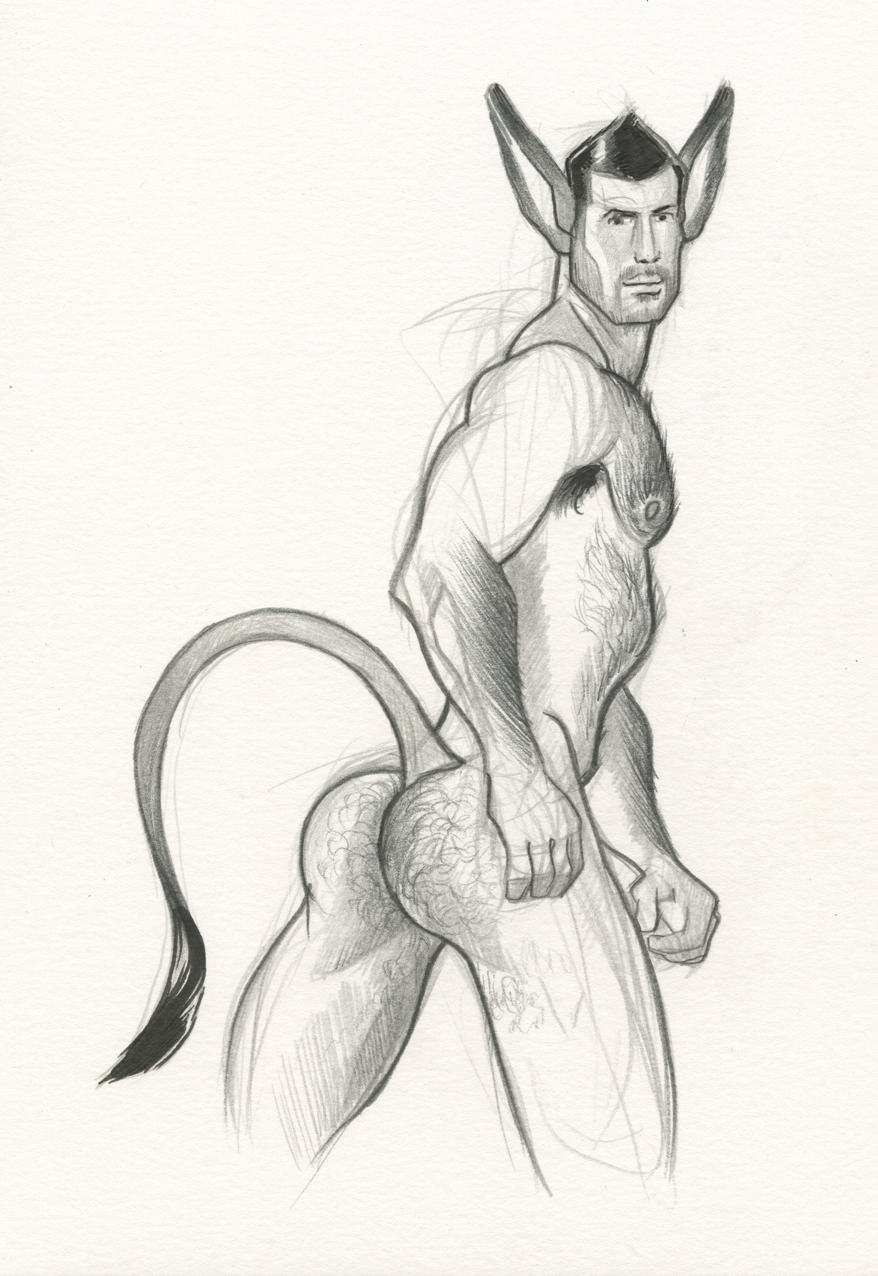 "Nice Ass", 2015, 6"x9", $75