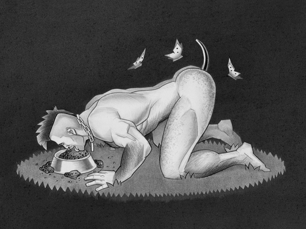 Dinnertime, 2011, 8" x 6", $200