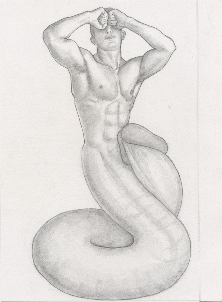 "International Male Snake 3", 1995, 8"x10", $40
