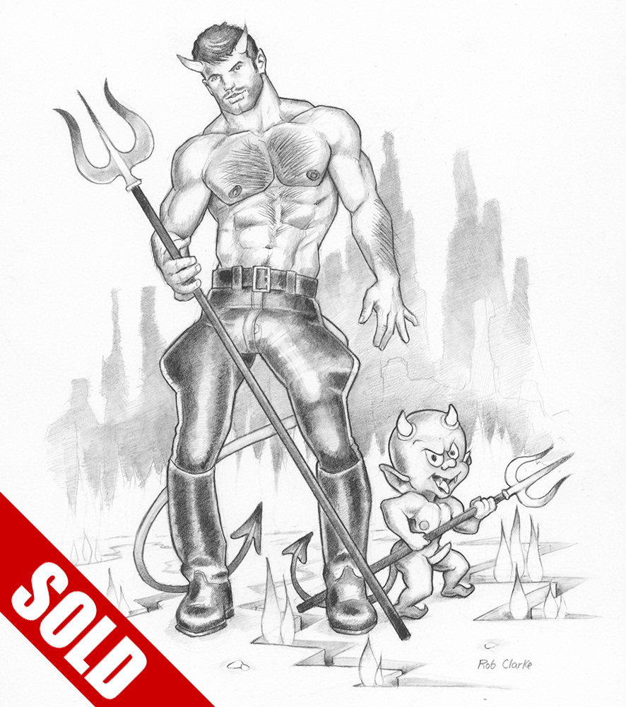 "Demon with Red Hot", 2003, 8.5"x11", $200