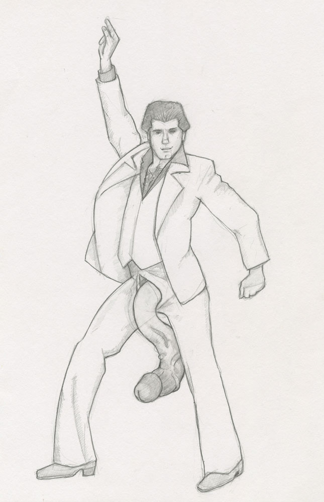 "Disco Fever", 1993, 7"x10", $20