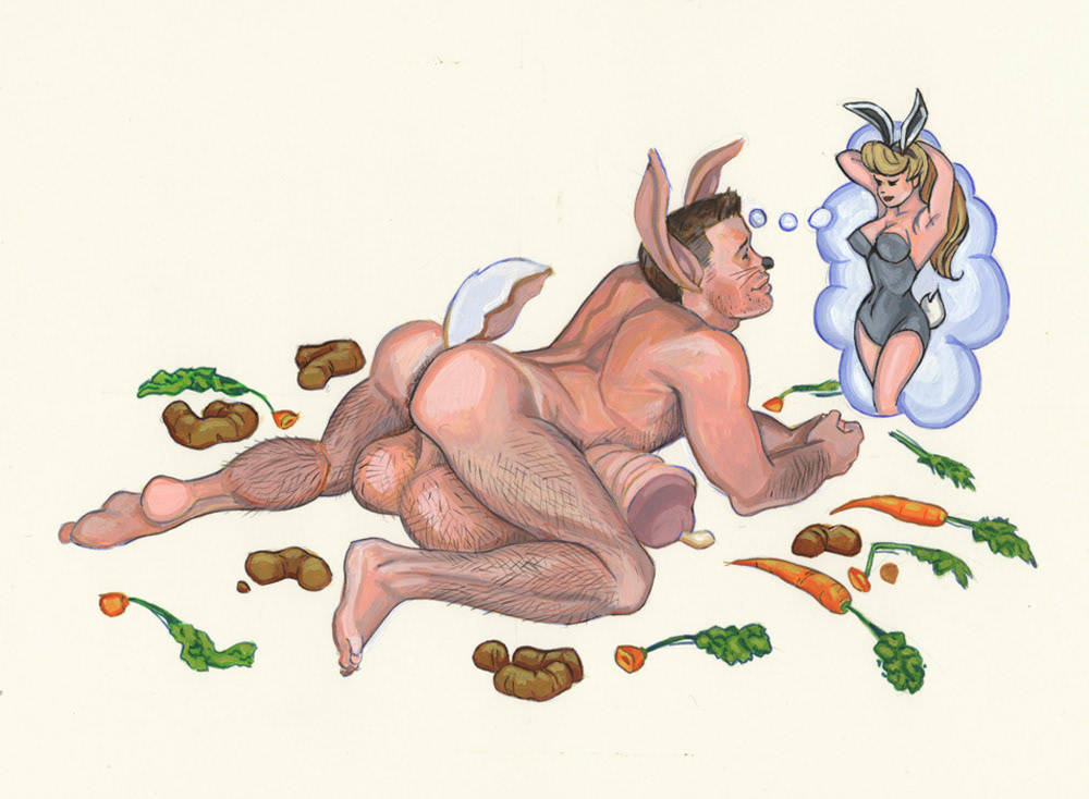"Bunnyboi", 1994, 10"x8", $200