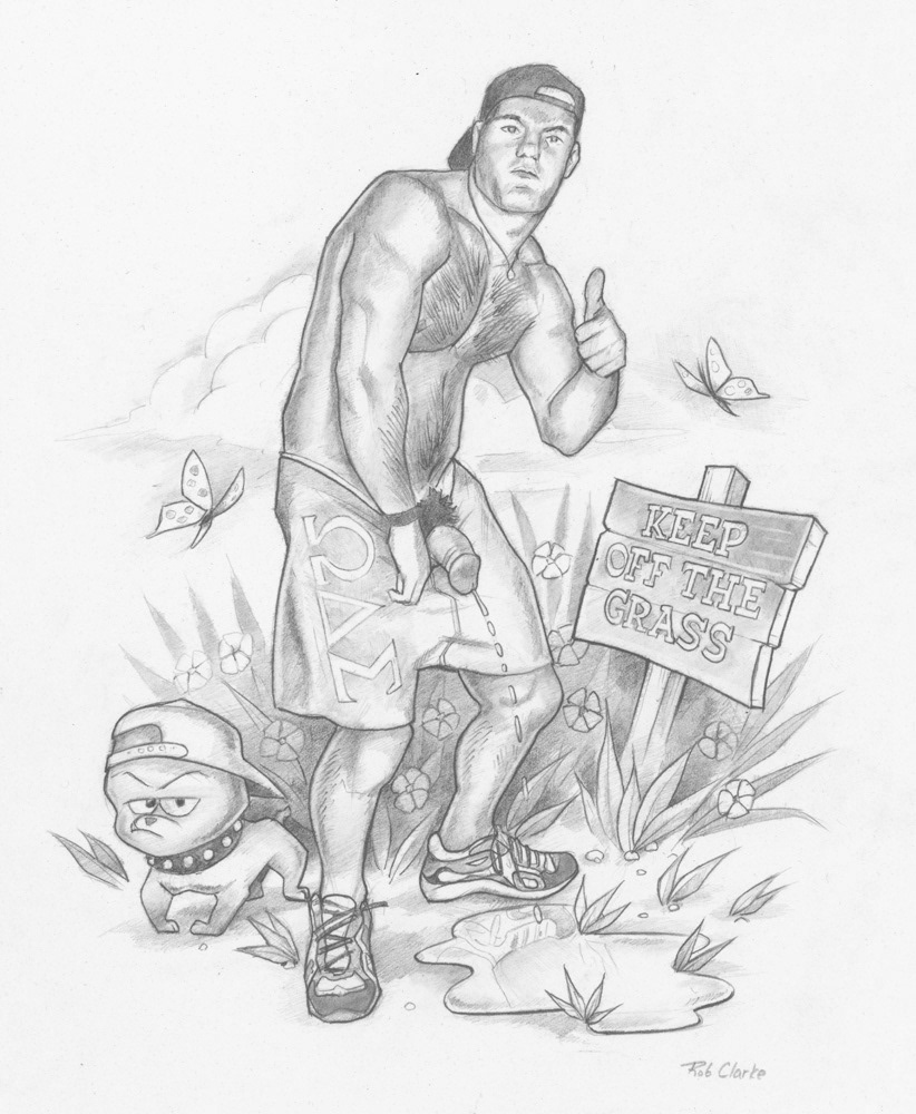 Keep Off The Grass, 2005, 11"x8.5", $75