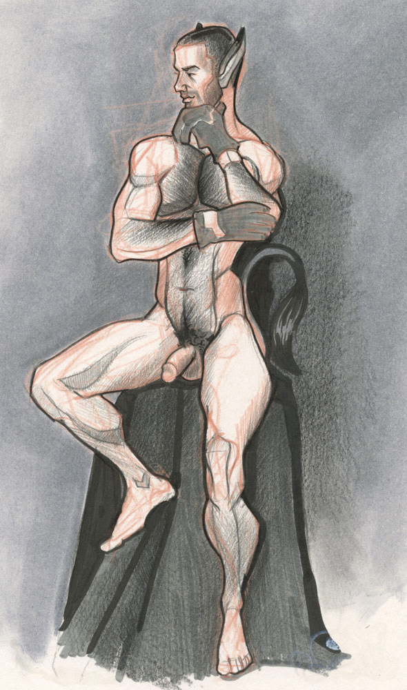 "Thinking Donk", 2015, 6"x10.5", $50