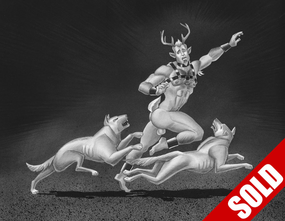 Actaeon, 2011, 14"x10", $500