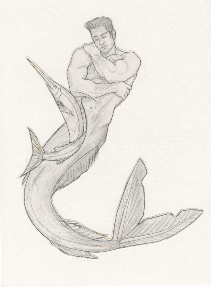 "International Male Swordfish", 1995, 8.5"x11", $40