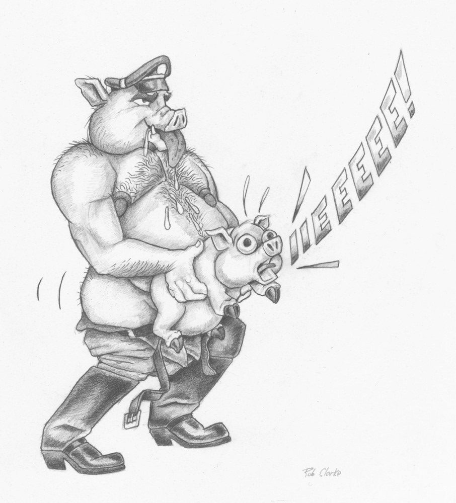 Makin' Bacon, 1996, 8"x10.5", $100