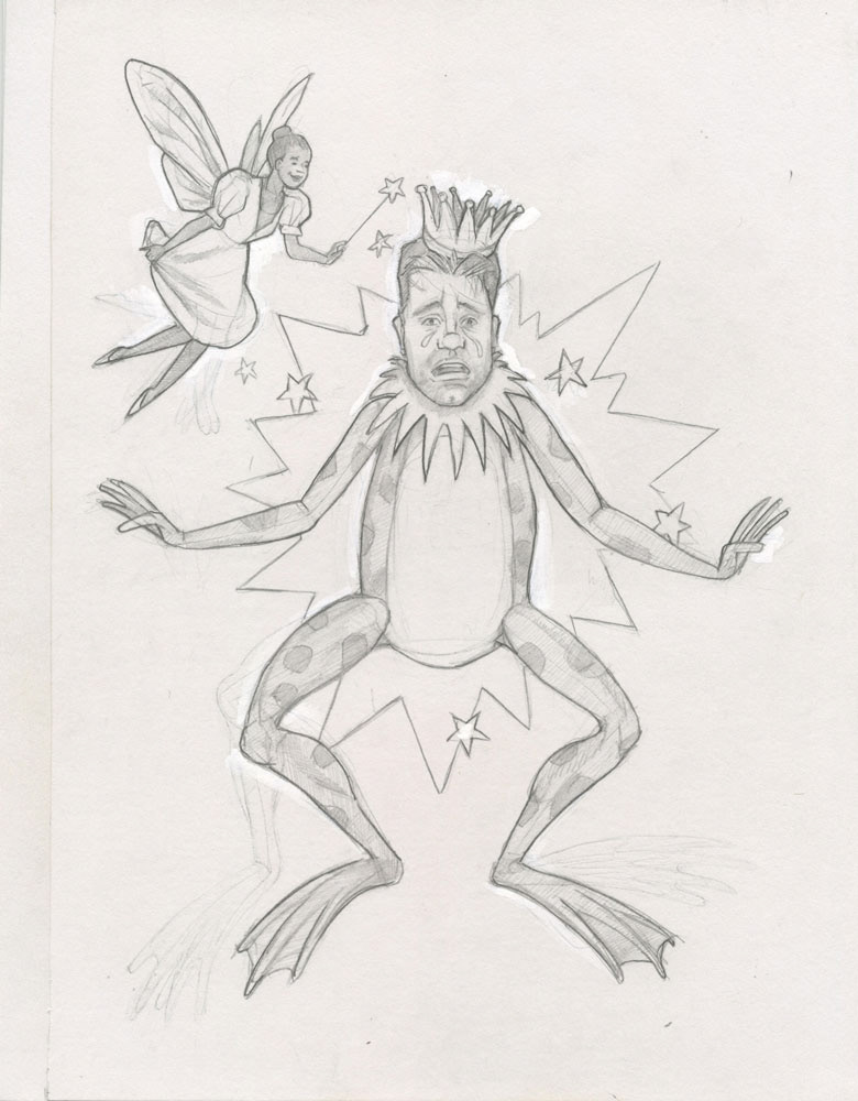 "Frog Prince", 1993, 8"x10", $40