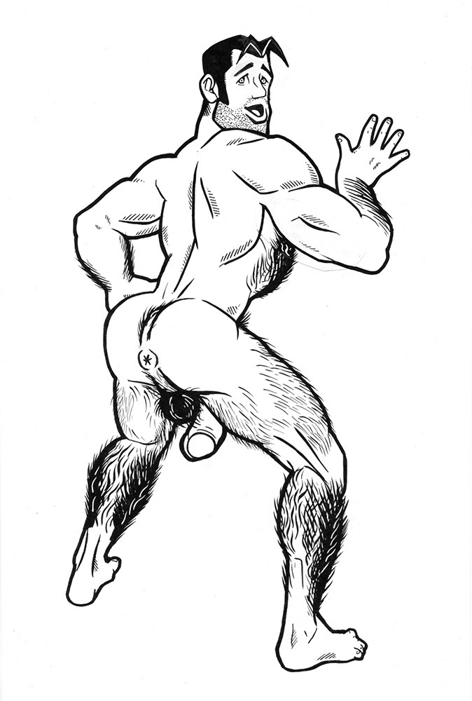 "Harry Balls", 2008, 7"x11", $100