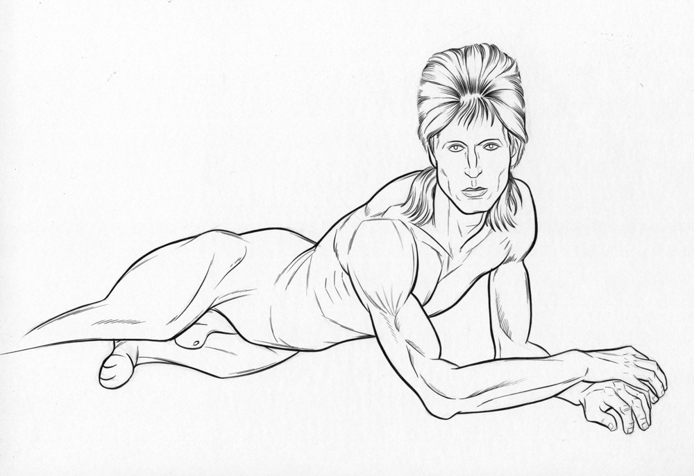 Bowie Dog, 2003, 12" x 9”, $150