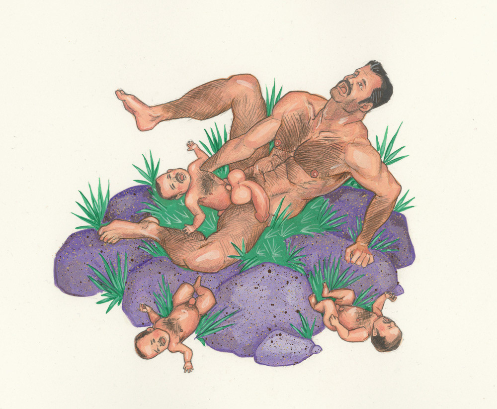 "Parthenogenesis", 1994, 10"x8", $200