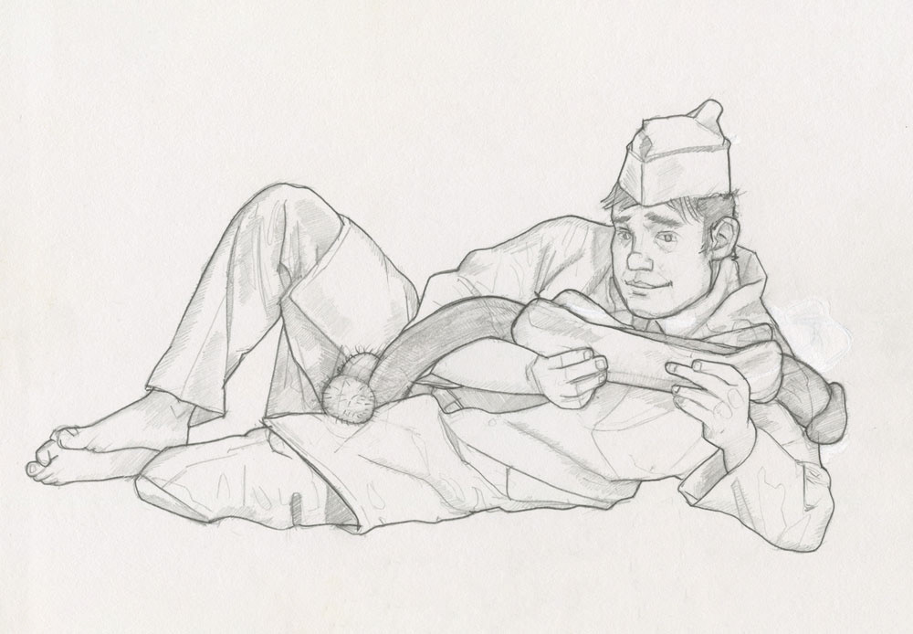 "Hot Dog", 1993, 10"x8", $10