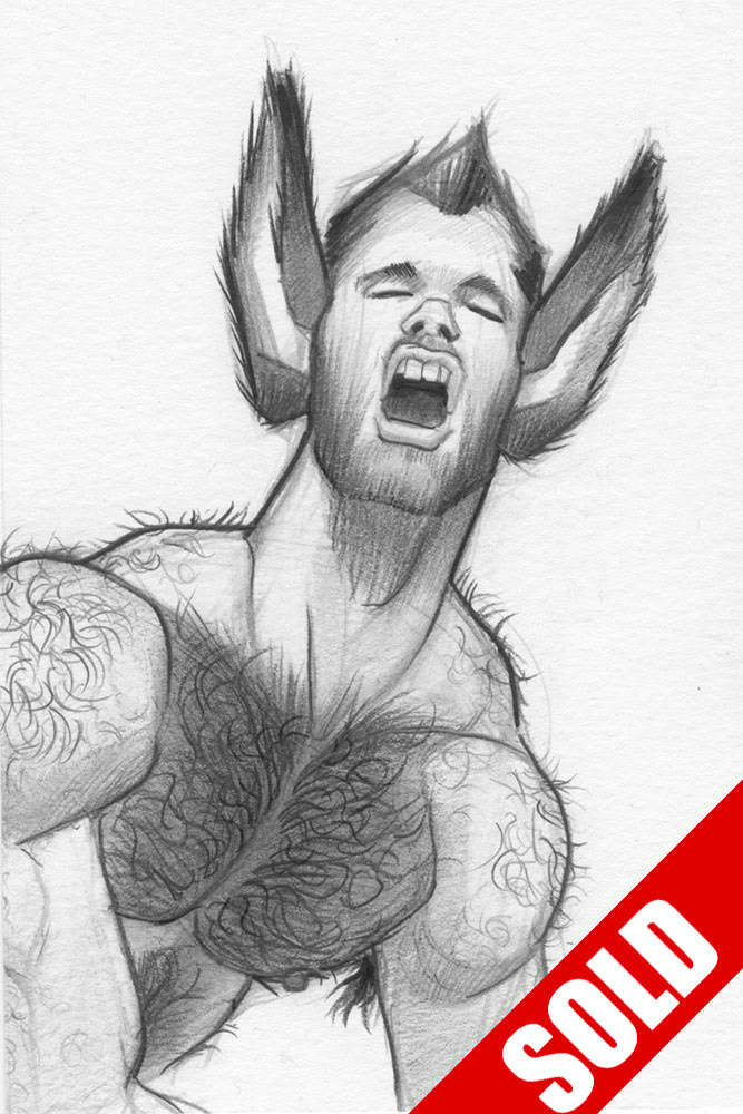 "Call of the Donk", 2015, 4"x6"
