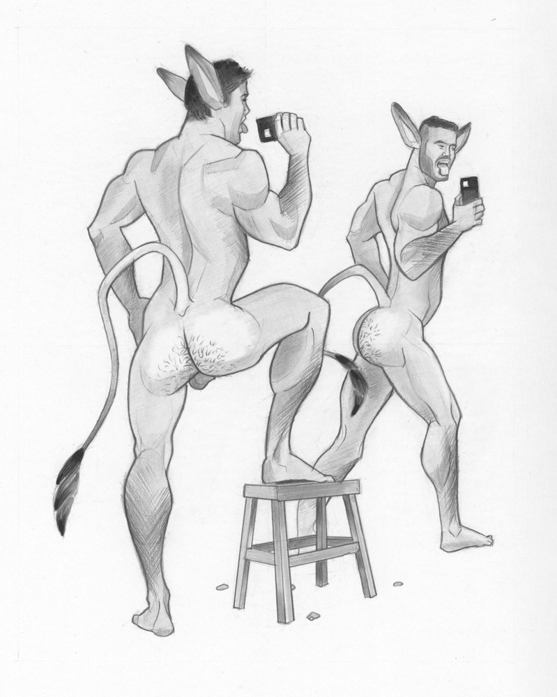 "Bonkers & Brisket", 2022, 9"x12", $150