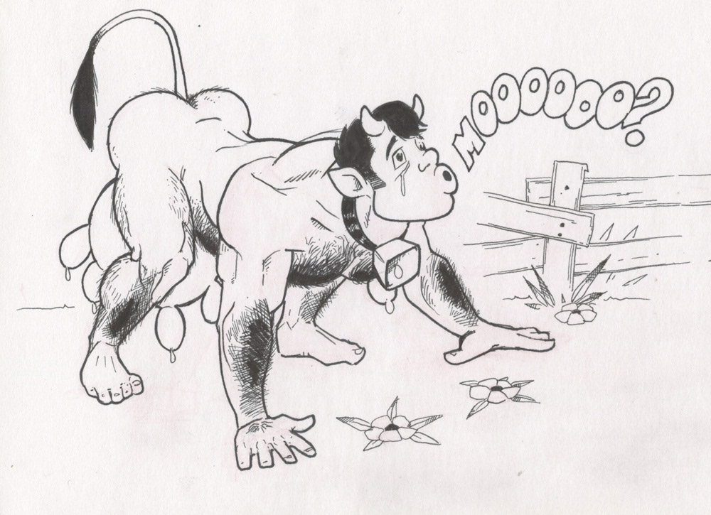 "Cowboi Goes Moo 2", 2000, 9"x6.5", $50