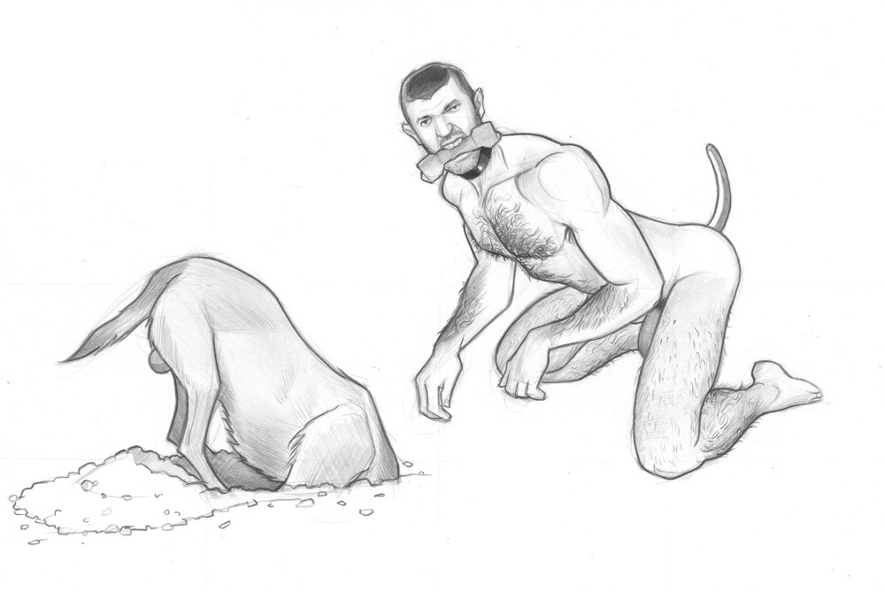 ”Spike & Snapple”, 2013, 12"x9", $150